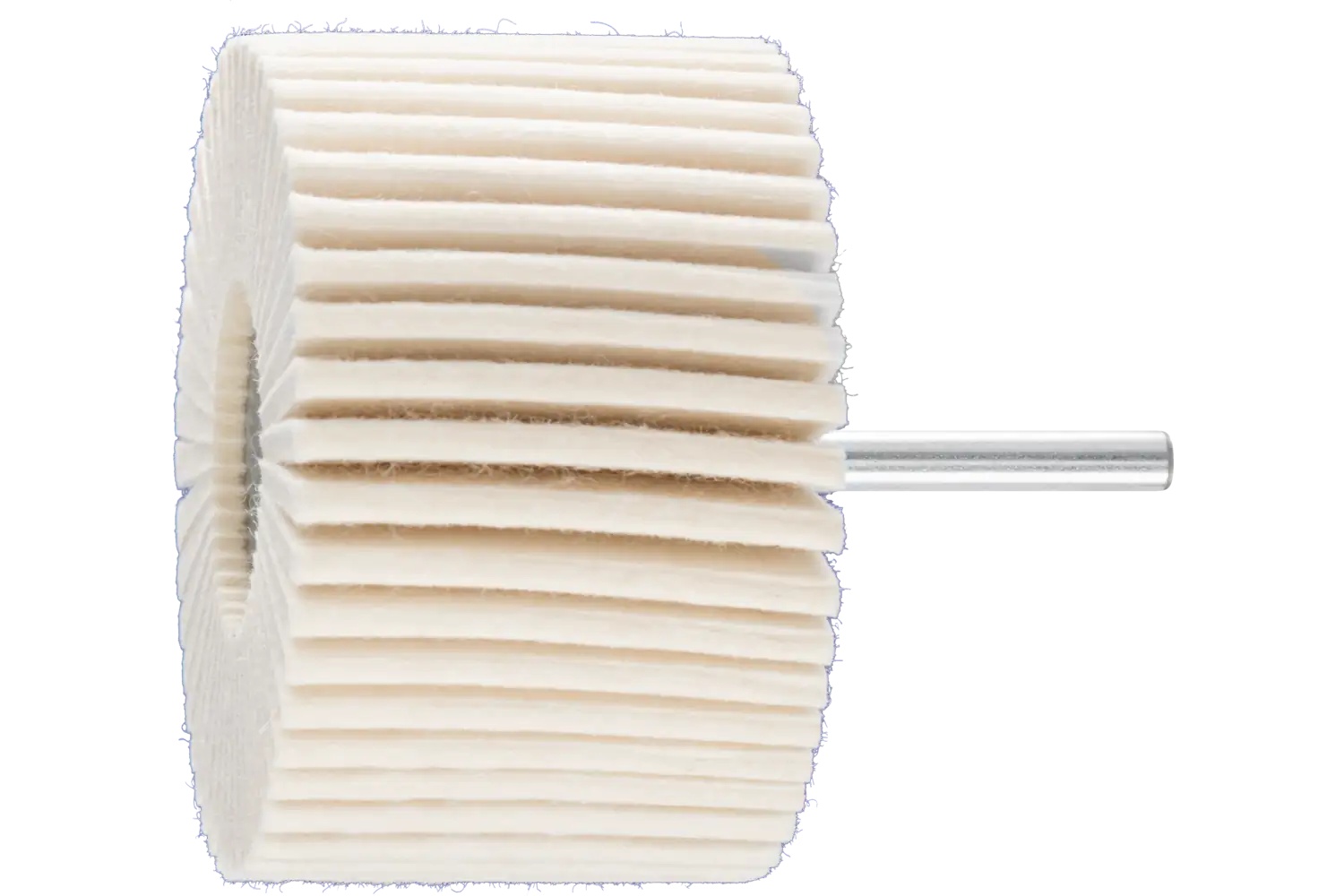 Picture of Pferd Mounted Felt Flap Wheel, 3" X 2, Hard Grade, 1/4" Shank